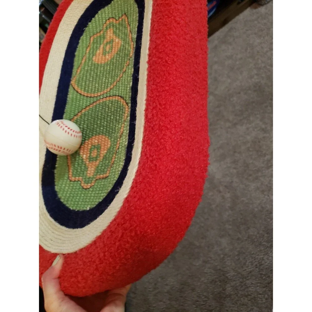 NEW Baseball Field Cat, Sleeper, Scratcher Nest & Toy w/ Ball Teaser 15.5 x 24